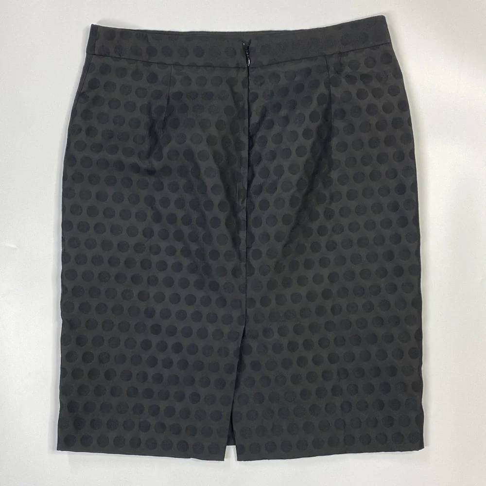 J.Crew Black Polka Dot The Pencil Skirt Size 4
